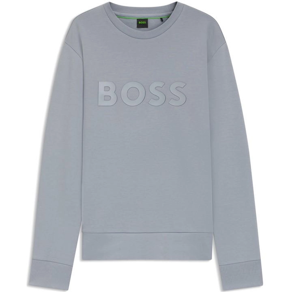 Hugo Boss Stretch Cotton Logo Sweatshirt - Grey